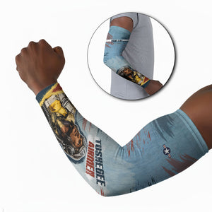 Personalized Tuskegee Airmen Arm Sleeves Believe In Yourself Vintage WWII Military Aviation Art
