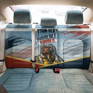 Personalized Tuskegee Airmen Back Car Seat Cover Believe In Yourself Vintage WWII Military Aviation Art