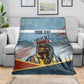 Personalized Tuskegee Airmen Blanket Believe In Yourself Vintage WWII Military Aviation Art