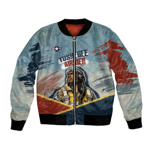 Personalized Tuskegee Airmen Bomber Jacket Believe In Yourself Vintage WWII Military Aviation Art