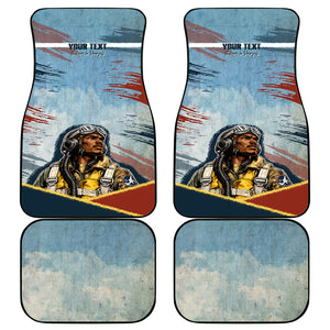 Personalized Tuskegee Airmen Car Mats Believe In Yourself Vintage WWII Military Aviation Art