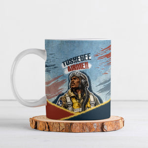 Personalized Tuskegee Airmen Ceramic Mug Believe In Yourself Vintage WWII Military Aviation Art