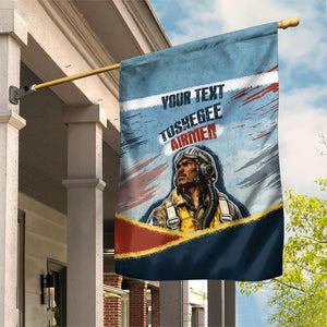 Personalized Tuskegee Airmen Garden Flag Believe In Yourself Vintage WWII Military Aviation Art