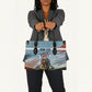 Personalized Tuskegee Airmen Leather Bag Believe In Yourself Vintage WWII Military Aviation Art