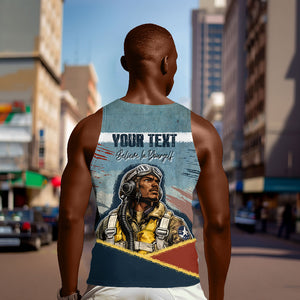 Personalized Tuskegee Airmen Men Tank Top Believe In Yourself Vintage WWII Military Aviation Art
