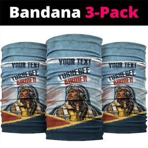 Personalized Tuskegee Airmen Neck Gaiter Believe In Yourself Vintage WWII Military Aviation Art