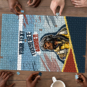 Personalized Tuskegee Airmen Puzzle Believe In Yourself Vintage WWII Military Aviation Art