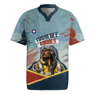 Personalized Tuskegee Airmen Rugby Jersey Believe In Yourself Vintage WWII Military Aviation Art