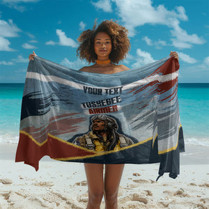 Personalized Tuskegee Airmen Sarong Believe In Yourself Vintage WWII Military Aviation Art