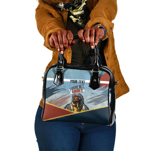 Personalized Tuskegee Airmen Shoulder Handbag Believe In Yourself Vintage WWII Military Aviation Art