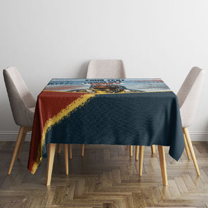 Personalized Tuskegee Airmen Tablecloth Believe In Yourself Vintage WWII Military Aviation Art