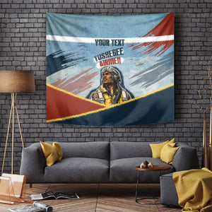 Personalized Tuskegee Airmen Tapestry Believe In Yourself Vintage WWII Military Aviation Art