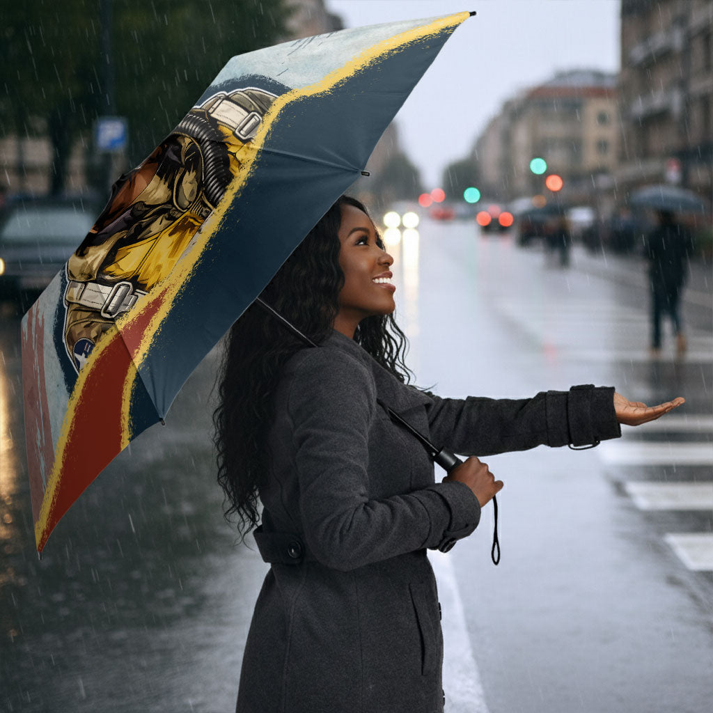 Personalized Tuskegee Airmen Umbrella Believe In Yourself Vintage WWII Military Aviation Art