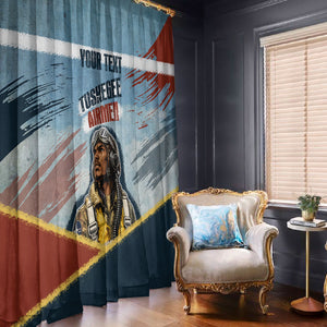 Personalized Tuskegee Airmen Window Curtain Believe In Yourself Vintage WWII Military Aviation Art