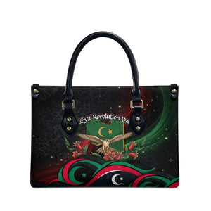 Libya Revolution Day Leather Bag Flying Eagle Libyan Coat Of Arms Map - Land Of Resilience And Pride