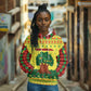 Senegal Christmas Hoodie Baobab Tree and National Coat of Arms Motif - African Pride