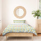 Senegal Christmas Bedding Set Golden Lion and Festive Stars Motif - African Pride