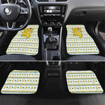 Senegal Christmas Car Mats Golden Lion and Festive Stars Motif - African Pride