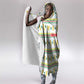 Senegal Christmas Hooded Blanket Golden Lion and Festive Stars Motif - African Pride