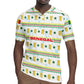 Senegal Christmas Rugby Jersey Golden Lion and Festive Stars Motif - African Pride
