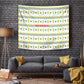 Senegal Christmas Tapestry Golden Lion and Festive Stars Motif - African Pride