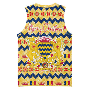 Chad Christmas Basketball Jersey National Coat of Arms, and Festive Motif TS04