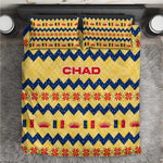 Chad Christmas Bedding Set National Coat of Arms, and Festive Motif - African Pride
