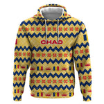 Chad Christmas Hoodie National Coat of Arms, and Festive Motif - African Pride