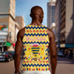 Chad Christmas Men Tank Top National Coat of Arms, and Festive Motif - African Pride