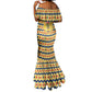 Chad Christmas Mermaid Dress National Coat of Arms, and Festive Motif - African Pride