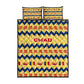 Chad Christmas Quilt Bed Set National Coat of Arms, and Festive Motif - African Pride