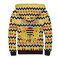 Chad Christmas Sherpa Hoodie National Coat of Arms, and Festive Motif - African Pride
