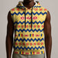 Chad Christmas Sleeveless Hoodie National Coat of Arms, and Festive Motif - African Pride