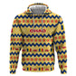 Chad Christmas Zip Hoodie National Coat of Arms, and Festive Motif - African Pride