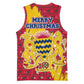Chad Christmas Basketball Jersey National Coat of Arms and Snowflake Accents TS04