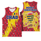 Chad Christmas Basketball Jersey National Coat of Arms and Snowflake Accents TS04