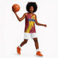 Chad Christmas Basketball Jersey National Coat of Arms and Snowflake Accents TS04