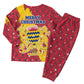 Chad Christmas Pajama Set National Coat of Arms and Snowflake Accents - African Pride