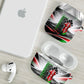 Kenya Jamhuri Day AirPods Case Kenyan Flag Raised Fist Maasai Spear Landscape