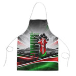 Kenya Jamhuri Day Apron Kenyan Flag Raised Fist Maasai Spear Landscape