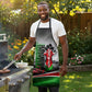 Kenya Jamhuri Day Apron Kenyan Flag Raised Fist Maasai Spear Landscape