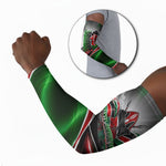 Kenya Jamhuri Day Arm Sleeves Kenyan Flag Raised Fist Maasai Spear Landscape