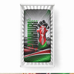 Kenya Jamhuri Day Baby Bed Cover Kenyan Flag Raised Fist Maasai Spear Landscape