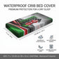 Kenya Jamhuri Day Baby Bed Cover Kenyan Flag Raised Fist Maasai Spear Landscape
