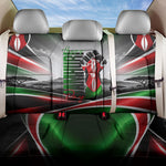 Kenya Jamhuri Day Back Car Seat Cover Kenyan Flag Raised Fist Maasai Spear Landscape