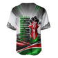 Kenya Jamhuri Day Baseball Jersey Kenyan Flag Raised Fist Maasai Spear Landscape