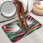 Kenya Jamhuri Day Bathroom Set Kenyan Flag Raised Fist Maasai Spear Landscape