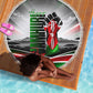 Kenya Jamhuri Day Beach Blanket Kenyan Flag Raised Fist Maasai Spear Landscape
