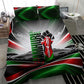 Kenya Jamhuri Day Bedding Set Kenyan Flag Raised Fist Maasai Spear Landscape