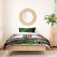 Kenya Jamhuri Day Bedding Set Kenyan Flag Raised Fist Maasai Spear Landscape